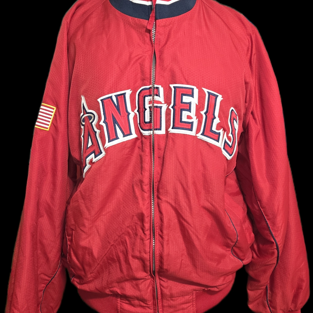 Majestic Red Angels Lightweight Jacket